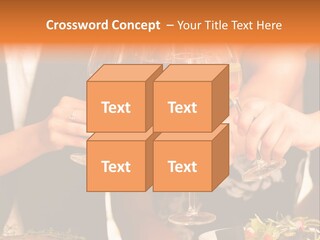 Wine Hands Cocktail PowerPoint Template