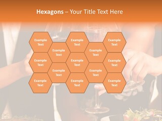 Wine Hands Cocktail PowerPoint Template