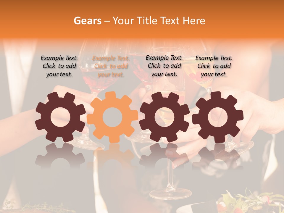 Wine Hands Cocktail PowerPoint Template