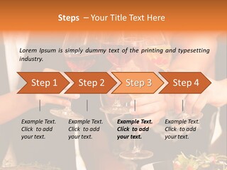 Wine Hands Cocktail PowerPoint Template