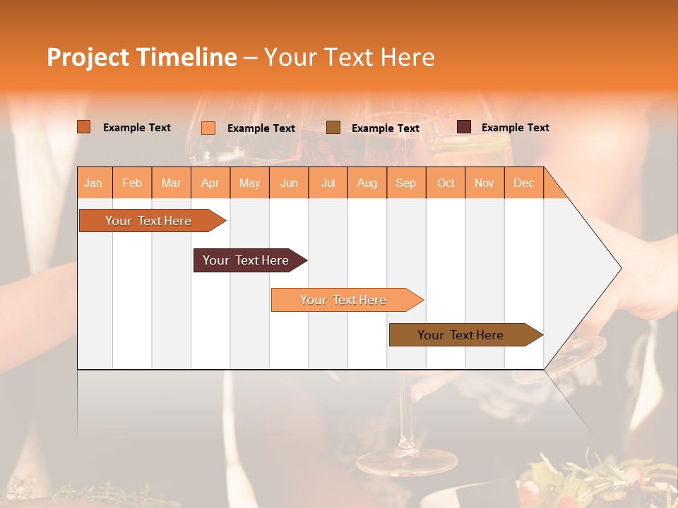 Wine Hands Cocktail PowerPoint Template
