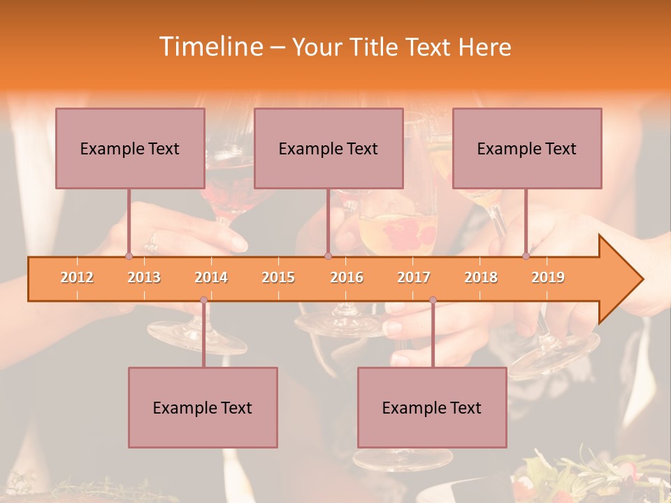 Wine Hands Cocktail PowerPoint Template