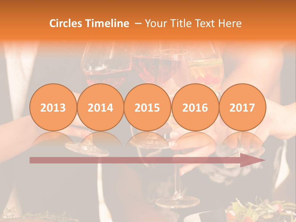 Wine Hands Cocktail PowerPoint Template
