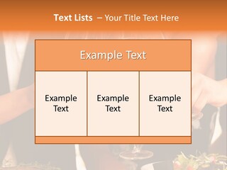 Wine Hands Cocktail PowerPoint Template