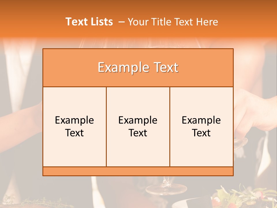 Wine Hands Cocktail PowerPoint Template
