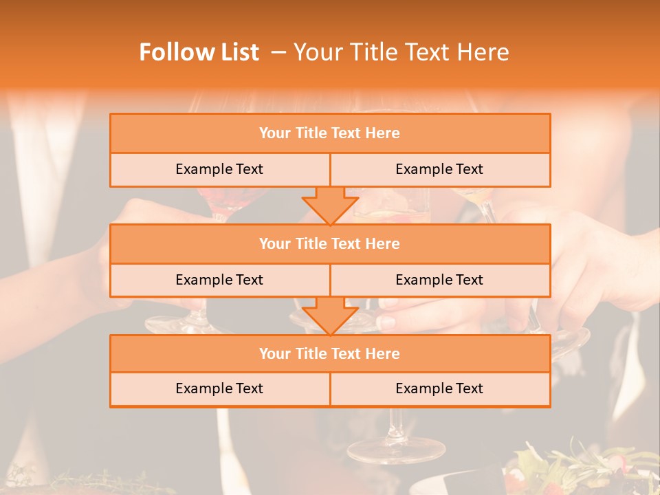 Wine Hands Cocktail PowerPoint Template