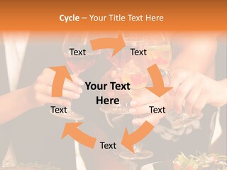 Wine Hands Cocktail PowerPoint Template