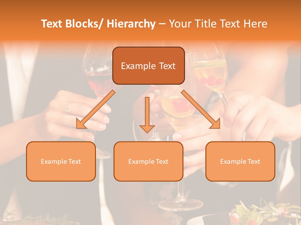 Wine Hands Cocktail PowerPoint Template