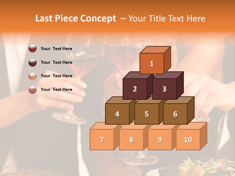 Wine Hands Cocktail PowerPoint Template