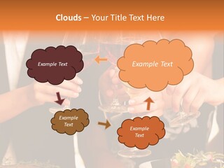 Wine Hands Cocktail PowerPoint Template