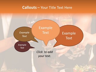 Wine Hands Cocktail PowerPoint Template