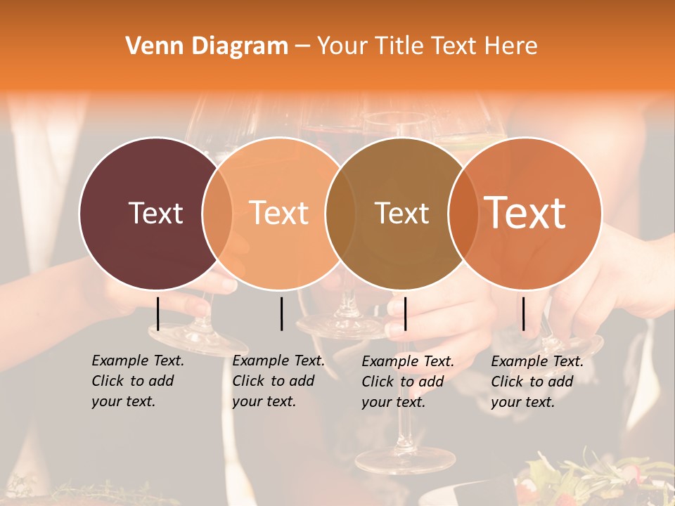 Wine Hands Cocktail PowerPoint Template