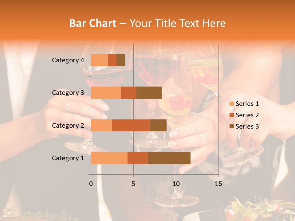 Wine Hands Cocktail PowerPoint Template