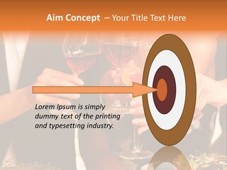 Wine Hands Cocktail PowerPoint Template