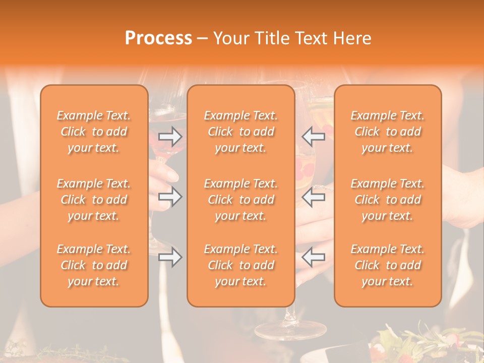 Wine Hands Cocktail PowerPoint Template