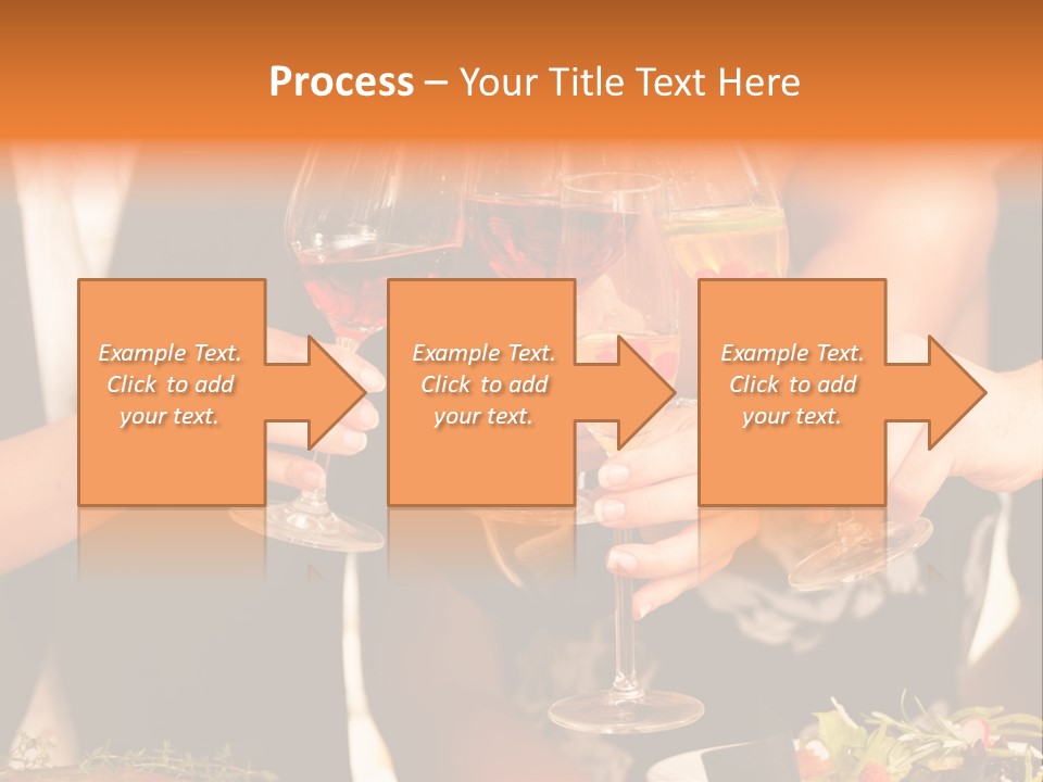 Wine Hands Cocktail PowerPoint Template