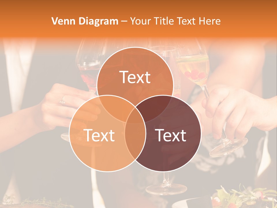 Wine Hands Cocktail PowerPoint Template