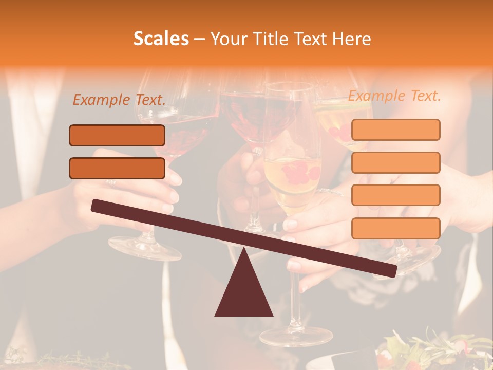 Wine Hands Cocktail PowerPoint Template