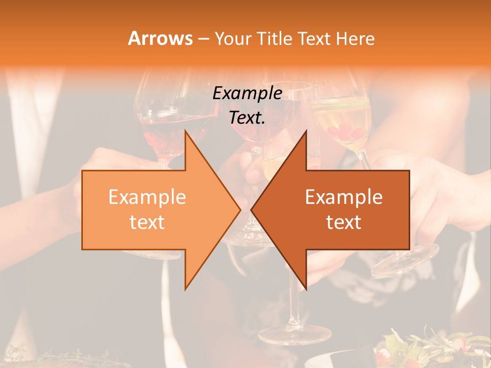 Wine Hands Cocktail PowerPoint Template