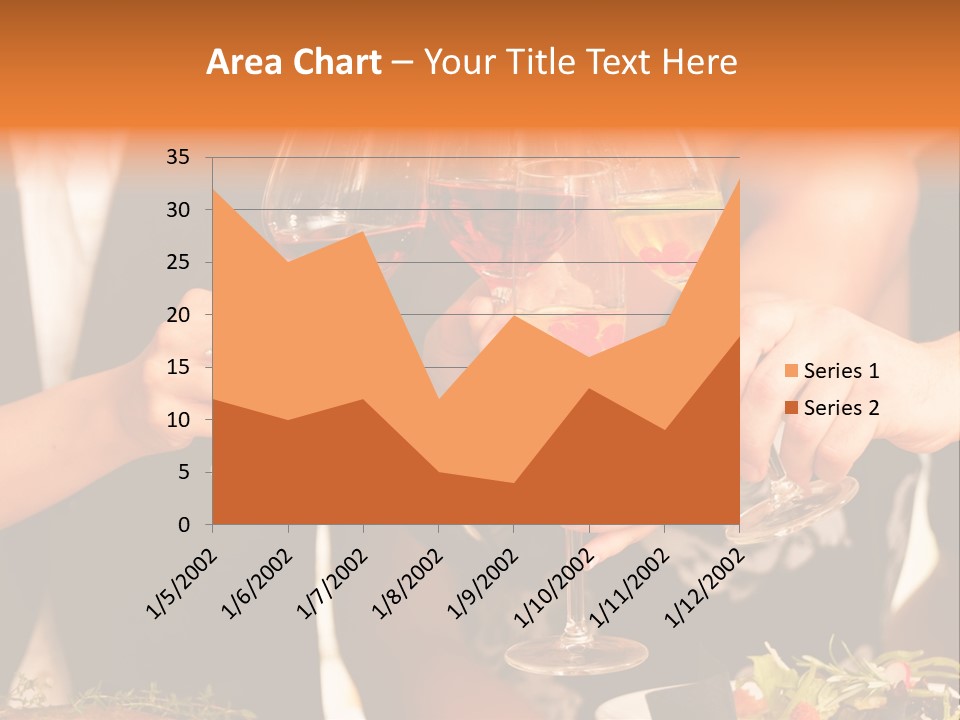 Wine Hands Cocktail PowerPoint Template