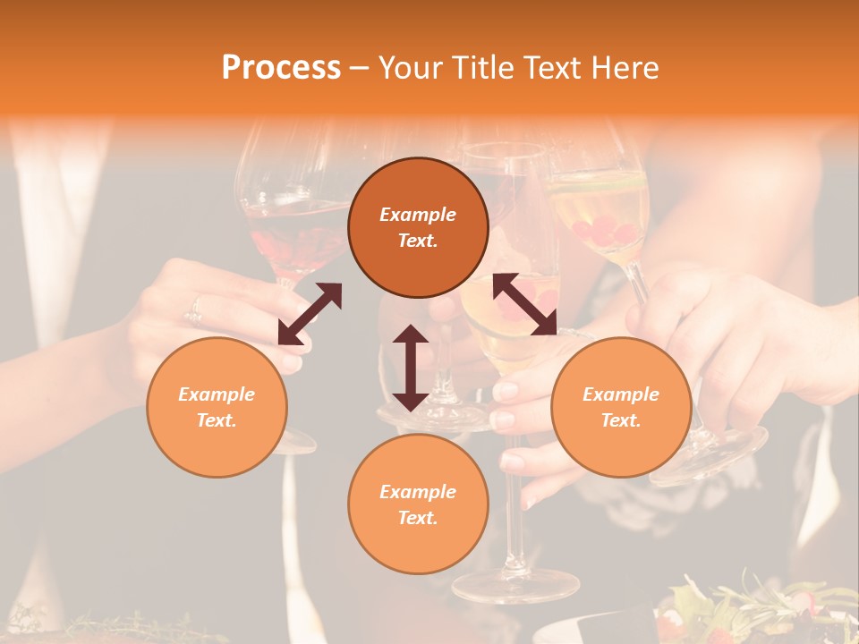 Wine Hands Cocktail PowerPoint Template