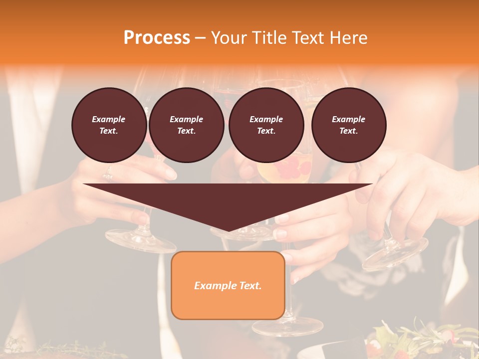 Wine Hands Cocktail PowerPoint Template