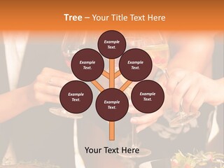 Wine Hands Cocktail PowerPoint Template