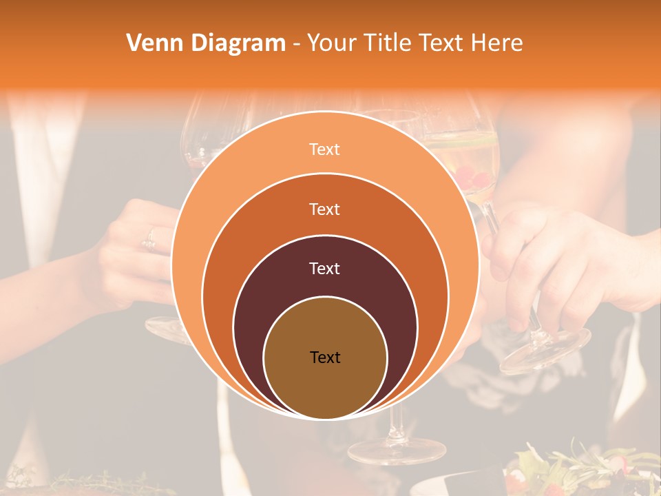 Wine Hands Cocktail PowerPoint Template