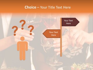 Wine Hands Cocktail PowerPoint Template