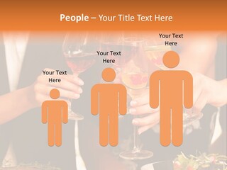 Wine Hands Cocktail PowerPoint Template