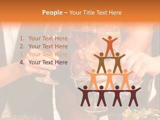 Wine Hands Cocktail PowerPoint Template