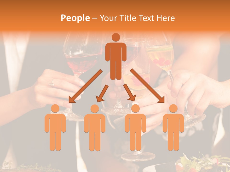 Wine Hands Cocktail PowerPoint Template