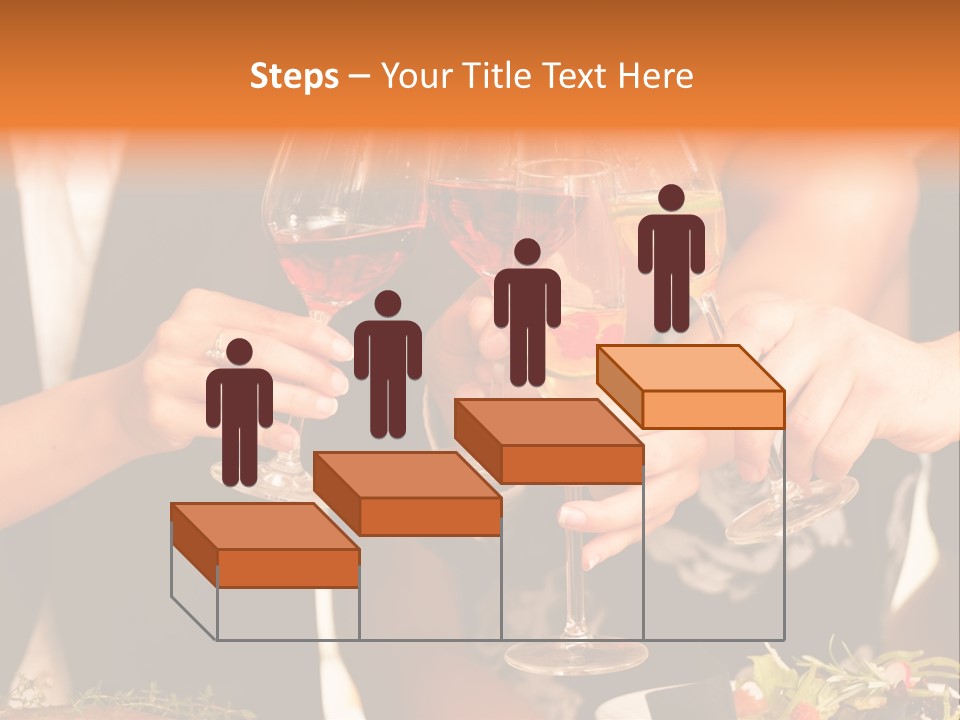 Wine Hands Cocktail PowerPoint Template