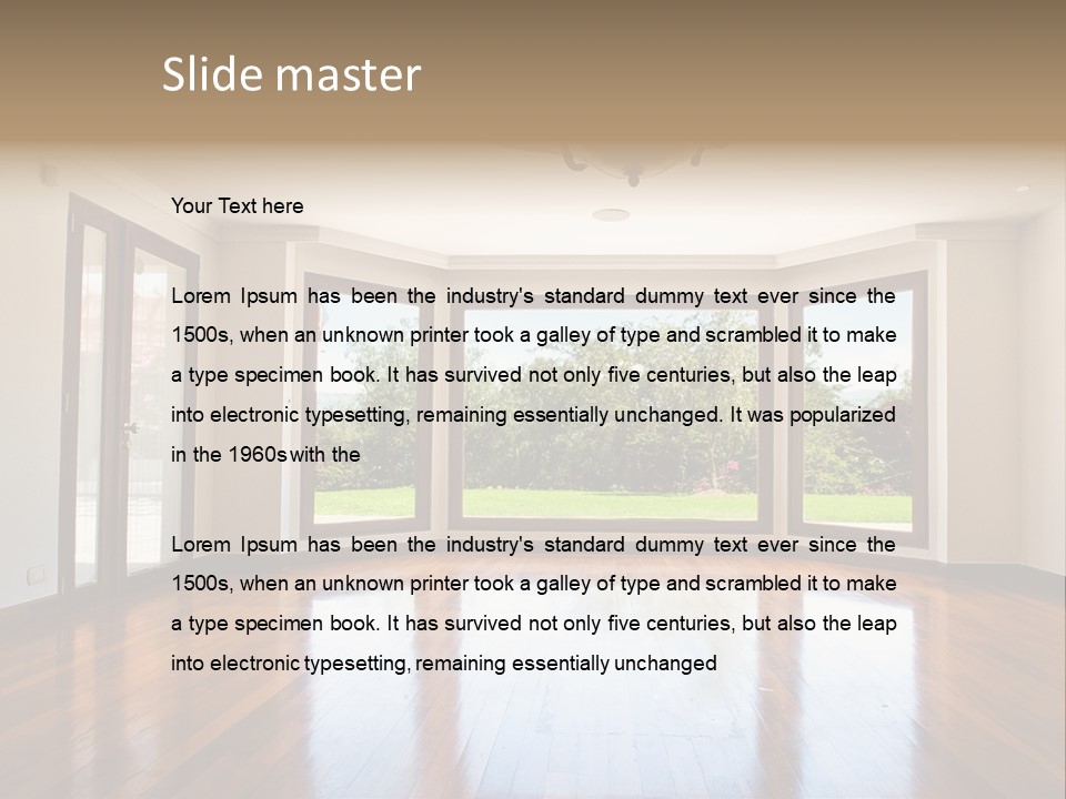 Nobody City Wooden PowerPoint Template