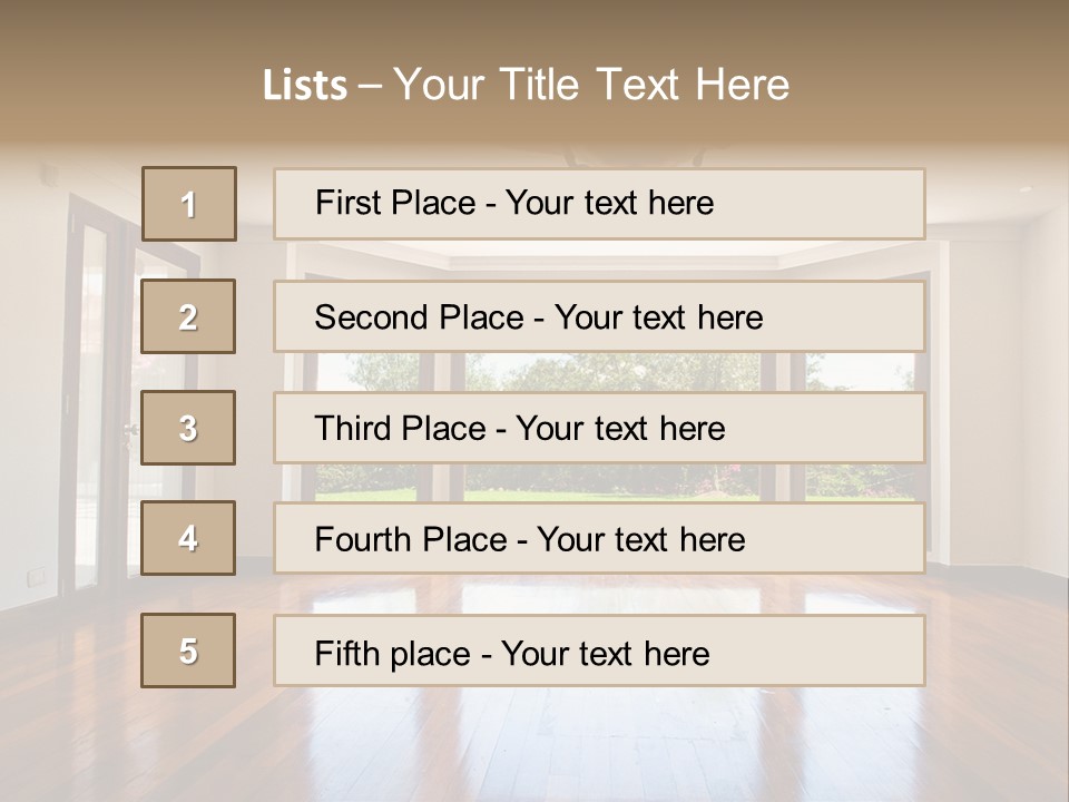Nobody City Wooden PowerPoint Template
