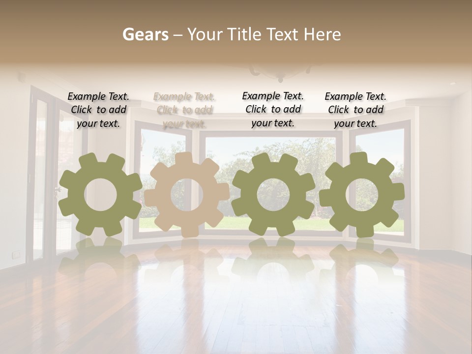 Nobody City Wooden PowerPoint Template