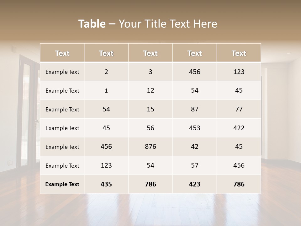 Nobody City Wooden PowerPoint Template