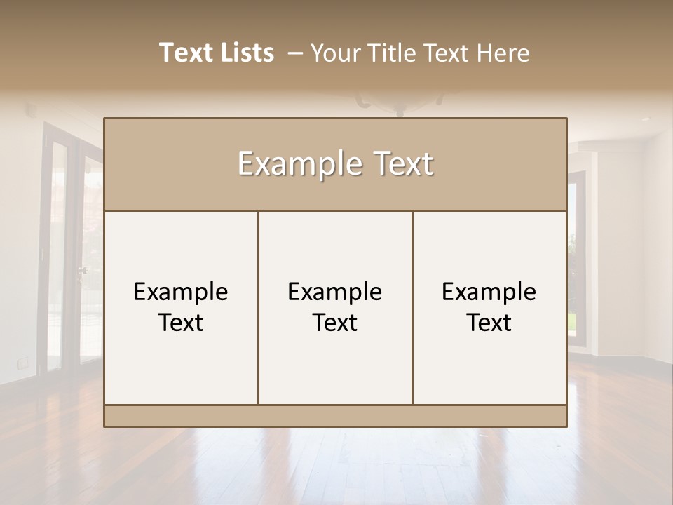 Nobody City Wooden PowerPoint Template