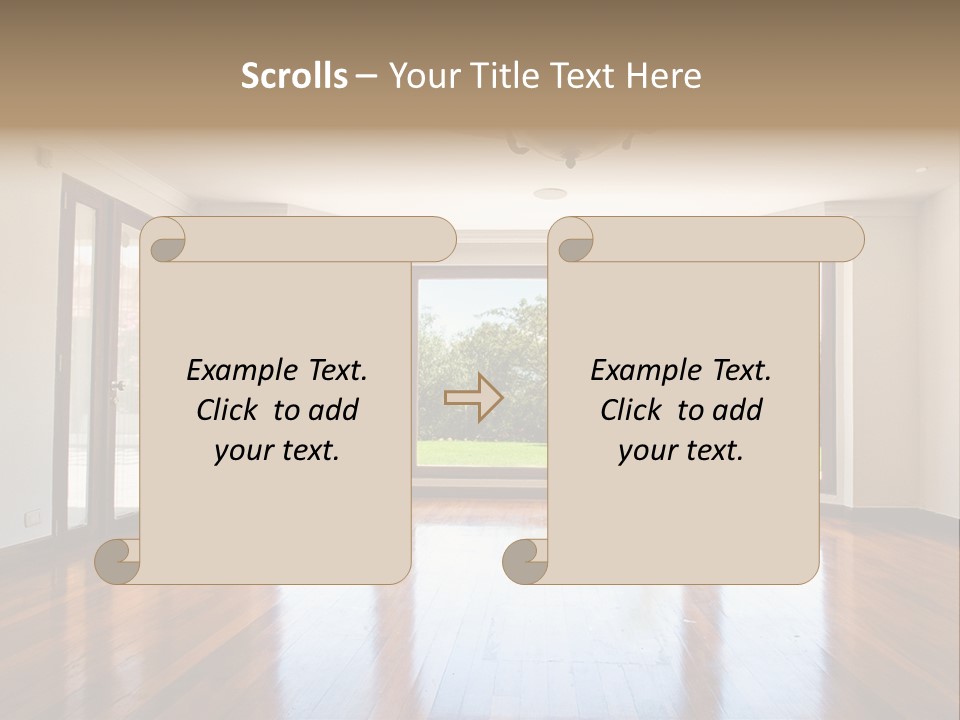 Nobody City Wooden PowerPoint Template
