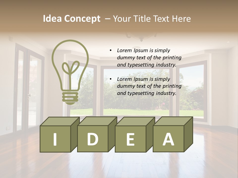 Nobody City Wooden PowerPoint Template