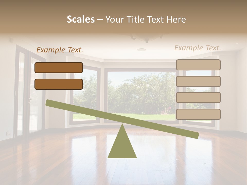 Nobody City Wooden PowerPoint Template