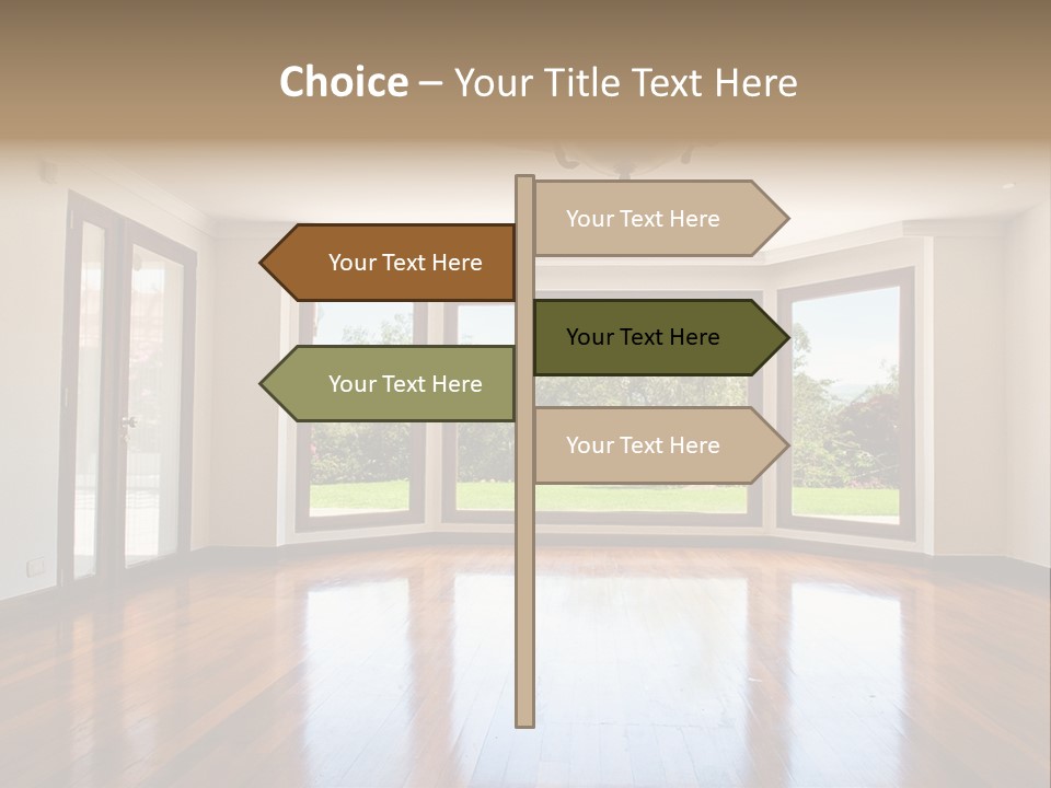 Nobody City Wooden PowerPoint Template