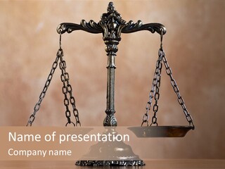 Jury Judgment Weigh PowerPoint Template