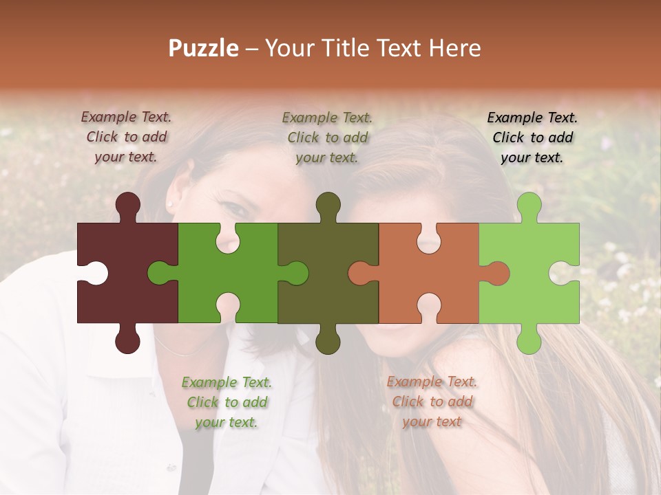 Women Parent Toothy Smile PowerPoint Template