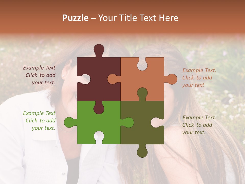 Women Parent Toothy Smile PowerPoint Template