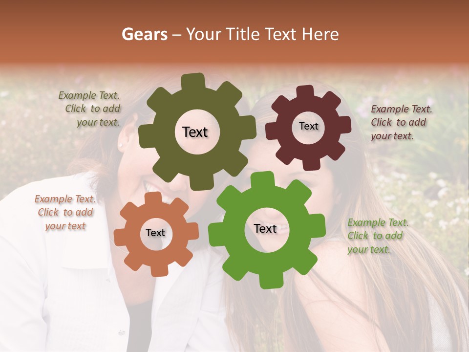 Women Parent Toothy Smile PowerPoint Template