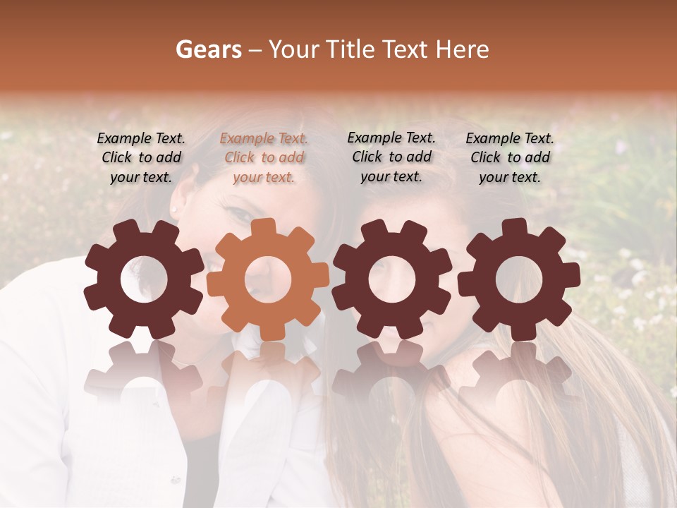 Women Parent Toothy Smile PowerPoint Template