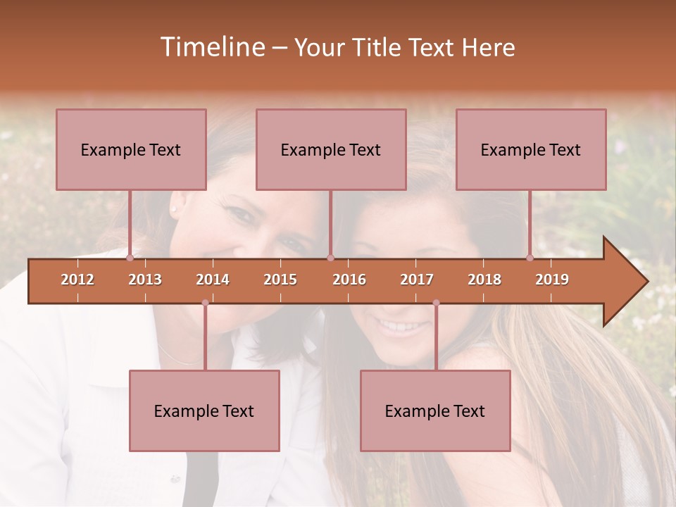 Women Parent Toothy Smile PowerPoint Template