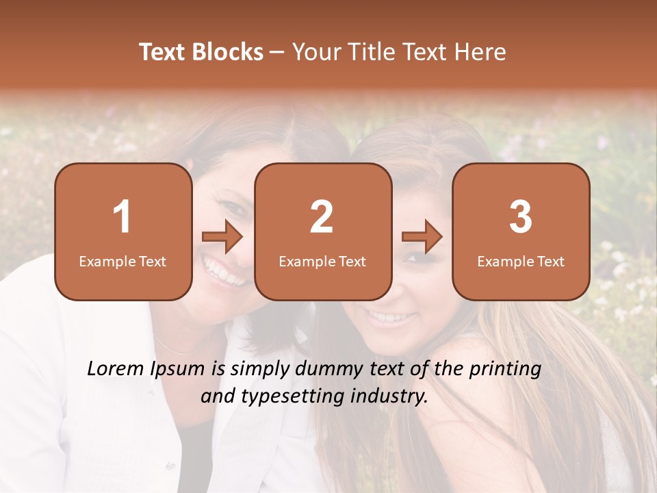 Women Parent Toothy Smile PowerPoint Template