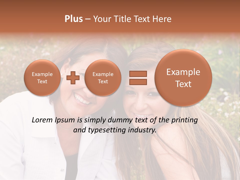 Women Parent Toothy Smile PowerPoint Template